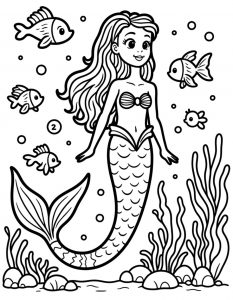 Sirena bojanka za stampanje