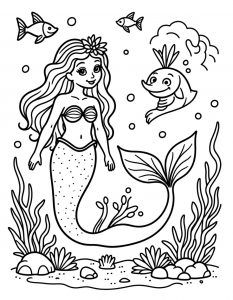 Sirena bojanka za stampanje