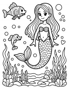 Sirena bojanka za stampanje