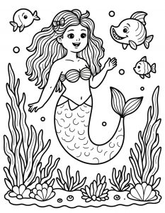 Sirena bojanka za stampanje