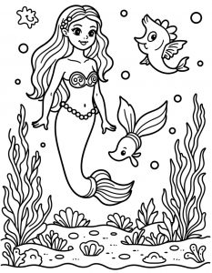 Sirena bojanka za stampanje