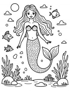 Sirena bojanka za stampanje