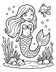 Sirena bojanka za stampanje