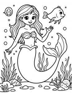 Sirena bojanka za stampanje