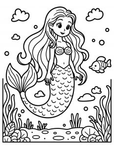 Sirena bojanka za stampanje