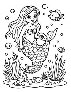 Sirena bojanka za stampanje