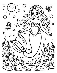 Sirena bojanka za stampanje
