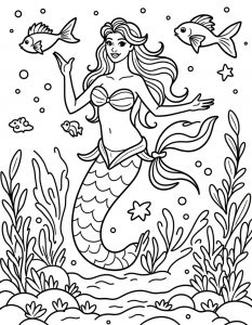 Sirena bojanka za stampanje