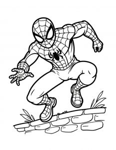 Spajderman bojanka za stampanje