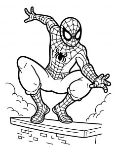 Spajderman bojanka za stampanje