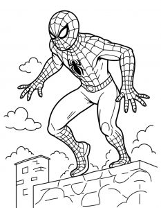 Spajderman bojanka za stampanje