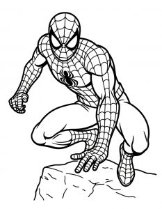 Spajderman bojanka za stampanje