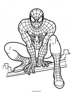 Spajderman bojanka za stampanje