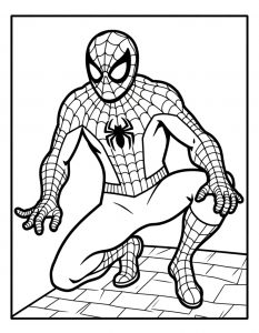 Spajderman bojanka za stampanje