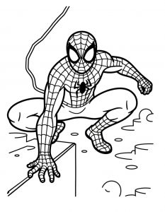 Spajderman bojanka za stampanje
