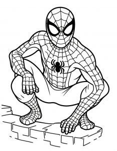 Spajderman bojanka za stampanje
