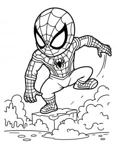 Spajderman bojanka za stampanje
