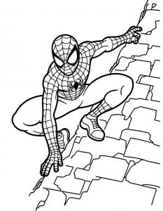 Spajderman bojanka za stampanje