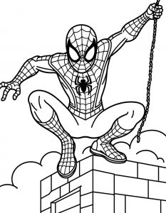 Spajderman bojanka za stampanje