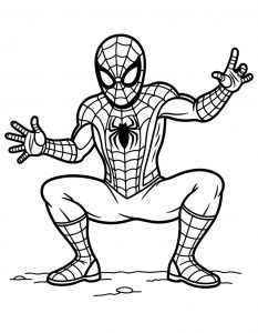Spajderman bojanka za stampanje