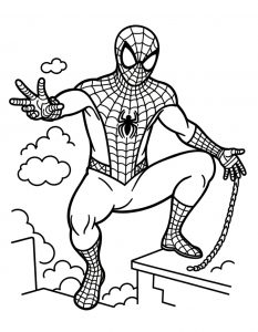 Spajderman bojanka za stampanje