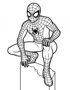 Spajderman bojanka za stampanje