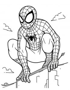 Spajderman bojanka za stampanje