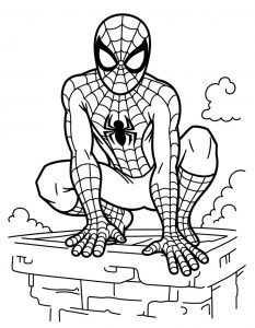 Spajderman bojanka za stampanje