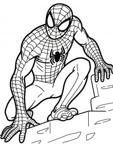 Spajderman bojanka za stampanje