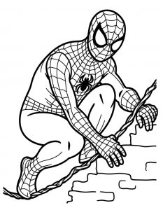 Spajderman bojanka za stampanje