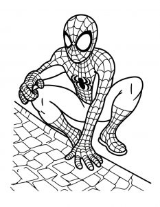 Spajderman bojanka za stampanje
