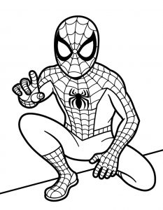 Spajderman bojanka za stampanje