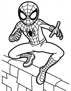 Spajderman bojanka za stampanje