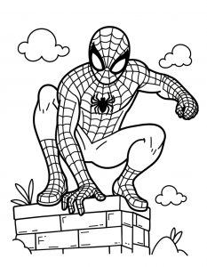 Spajderman bojanka za stampanje