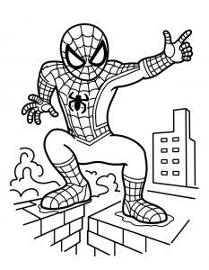 Spajderman bojanka za stampanje