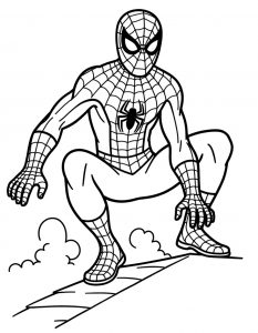 Spajderman bojanka za stampanje