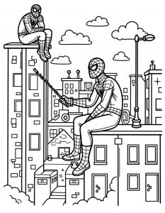 Spajderman bojanka za stampanje