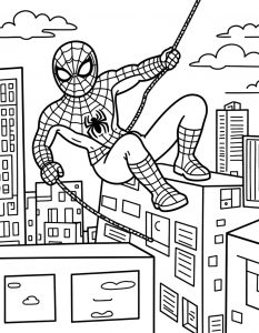 Spajderman bojanka za stampanje