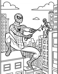 Spajderman bojanka za stampanje