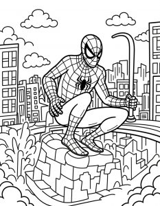 Spajderman bojanka za stampanje