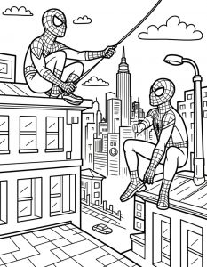 Spajderman bojanka za stampanje