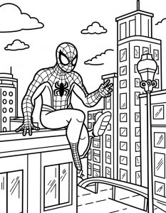 Spajderman bojanka za stampanje