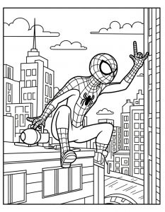 Spajderman bojanka za stampanje