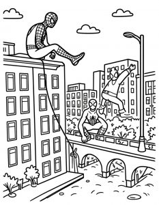 Spajderman bojanka za stampanje
