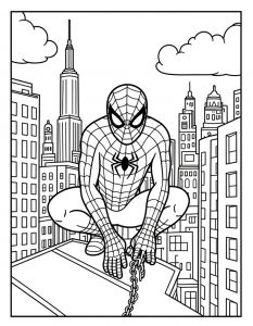 Spajderman bojanka za stampanje