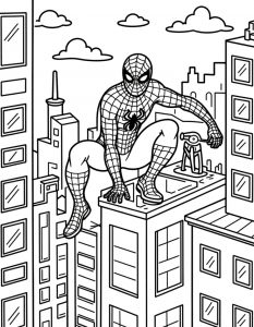 Spajderman bojanka za stampanje