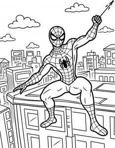 Spajderman bojanka za stampanje