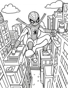 Spajderman bojanka za stampanje