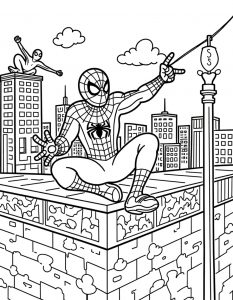 Spajderman bojanka za stampanje