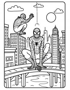 Spajderman bojanka za stampanje